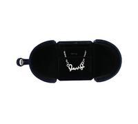 Joyero azul oscuro doble abierto, regalo sorpresa de San Valentín, cumpleaños para Almacenamiento(6.5x6.5x5cm(3))