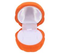 Joyero,Caja Organizador de joyas Calabaza falsa rellena Contenedor de joyería de escritorio de Halloween Anillo pequeño Collar de compromiso Estuche for aretes de calabaza Material compuesto Estante f