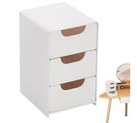 Joyero Con Cajón: Estuche De Almacenamiento Multifuncional De 3 Capas, Organizador De Cosméticos De Gran Capacidad, Cofre De Escritorio Para Papelería Que Ahorra Espacio, Soporte De Control Remoto De