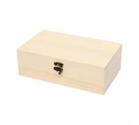 Joyero de madera hecho a mano, organizador de madera de pino para accesorios y herramientas pequeñas (S)