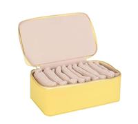 Joyero de viaje - Joyero, pequeño y portátil, de almacenamiento de recuerdos de lujo | Elegante cuadrada para una protección segura del collar