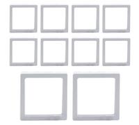 Joyero flotante 3D - Vitrina 3D, 10 cajas de almacenamiento transparentes | Organizador de pendientes coleccionable, estuche de almacenamiento para el hogar, tienda, almacenamiento de accesorios y