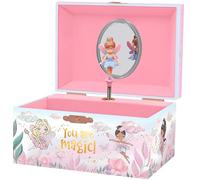 Joyero Musical de Hada para Niñas - Caja de Música para Niños con Hada Giratoria y Espejo, Regalo de Cumpleaños para Niñas, Joyero Infantil para Edades 3-10 - 15,2 x 11,8 x 8,9 cm
