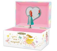 Joyero Musical de Princesa para Niñas - Caja de Música Infantil con Princesa Giratorio, Regalo de Cumpleaños Princesa para Niñas, 15,2 x 11,8 x 8,9 cm - Edades 3-10