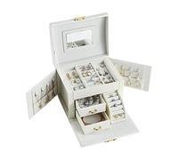 Joyero para Damas, Caja de Almacenamiento Multicapa para aretes y Collares.
