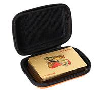 Joyero pequeño de viaje para juguetes, maletines para cartas de juego, caja de tarjetas de intercambio, organizador de tarjetas, caja de almacenamiento vacía para tarjetas (color al azar, 1