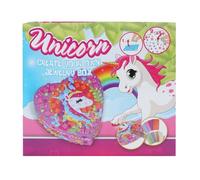 Joyero unicornio cartón juego de manualidades para niños multicolor