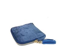 Joyero Viaje Bolsa portátil de alta gama for guardar joyas, pulseras de jade de viaje, embalaje con cremallera de gran capacidad.(Light Blue)