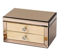 Joyeros Caja de Joyas Joyero De Cristal De Lujo Con Espejo De Maquillaje Organizador De Almacenamiento De Joyas Joyero De Baratija Organizador Jewelry Organizer