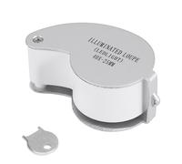 Joyeros Lente Vidrio Lupa 40X 25Mm de Ojo 2 Luces LED