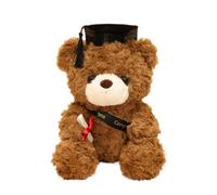 Joyesplay Oso de graduación con birrete de doctor, 23 cm Oso de graduación como regalo de licenciatura, regalo de graduación y regalo de final de estudios para examen aprobado o graduación (Marrón