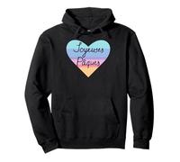 Joyeuses Pâques Francés Pascua Hombres Mujeres Niño Niño Niña Sudadera con Capucha