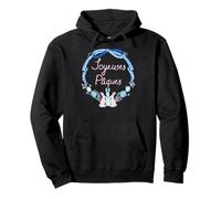 Joyeuses Pâques Francés Pascua Hombres Mujeres Niño Niño Niña Sudadera con Capucha