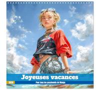 Joyeuses vacances - Pour tous les passionnés de Manga (Calendrier mural carré 2026 30 x 60 cm (ouvert)) Calendrier double avec une page pour vos prises de notes