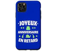 Joyeux Anniversaire En Retard Humour Escargot Trop Lent Carcasa para iPhone 11 Pro MAX