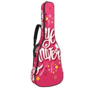 Joyeux Anniversaire - Mochila impermeable con cremallera, para guitarra eléctrica, bajo, acústico y clásica, color rosa