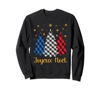 Joyeux Noel - Árbol de Navidad con Bandera Francesa a Juego Sudadera