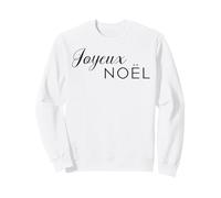 Joyeux Noel Francés Feliz Navidad Moda Profesor de Francés Sudadera