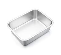 Joyfair Fuente rectangular de acero inoxidable (32 x 25 x 8).