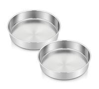 Joyfair Juego de 2 moldes de acero inoxidable (2, 19 cm)