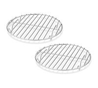 Joyfair Juego de 2 rejillas de enfriamiento redondas de acero inoxidable, 19,4 cm