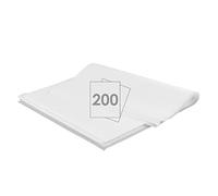 Joyfair - Papel de horno (200 hojas, rectangular, resistente al agua, resistente a la grasa, antiadherente, 40 x 30 cm, papel pergamino para pizza, hamburguesas, quesos, pasteles, carne, color blanco