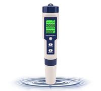 JoyFan Medidor digital de calidad del agua, portátil, 5 en 1, para PH, salinidad, temperatura, TDS/EC, multifuncional, para piscinas, laboratorios, acuarios, spas