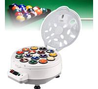 Joyfitness 16/22 Bolas Automáticas, Juego De Limpieza De Billar, Pulidora De Bolas De Billar, Máquina De Limpieza De Mantenimiento De Billar, para Salas De Billar, Club De Billar y Torneos