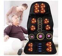 Joyfitness Colchoneta De Masaje De Cuerpo Completo con Calefacción para Colchón Cabezales De Masaje Shiatsu para El Cuello, para El Cuello Y La Espalda, Relajación De Los Músculos Lumbares