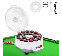 Joyfitness Limpiador Automático De Bolas De Billar, Pulidora De Bolas De Billar, Juego De Limpieza De Billar, con Sistema De Refrigeración Electromecánico, para 16 Bolas Americanas y 22 Bolas Ingle