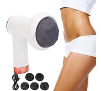 Joyfitness Masajeador Anticelulitico, Masajeador Electrico, Masajeador Celulitis De Mano con 5 Accesorios Intercambiables, Alivie El Cuello, Hombros, Cintura, Abdomen, Fatiga De Piernas