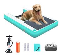 Joyfitness Plataforma de EVA para Perros - Rampa Flotante Inflable Antideslizante para Agua: Piscinas, Playas, Lagos y Pontones, para Perros de 60 kg, 150x100x10 cm