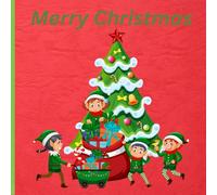Joyful Christmas Coloring Book For Kids: A variety of Christmas pictures with colorable title names and a Letter To Santa Template on the last page.