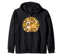 Joyful Golden Retriever Saltando Pelota de Tenis Dibujos Animados Perro Amor Sudadera con Capucha