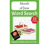 Joyful Month of June Word Search: Puzzles for Adults, Seniors and Teens with Fun Facts!