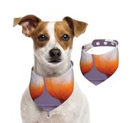 Joyful Pumpkin - Pañuelos de doble cara para perros, bufanda reversible de algodón para perros pequeños y grandes, accesorios de impresión única para cachorros