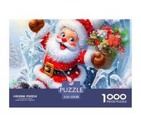 Joyful Snow Village Scene on Christmas Eve Piezas De Ajuste Seguro Apto para Relax Prolongado, Entrenamiento Mental Y Tiempo Libre Personal 52x38cm/1000pcs