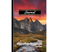 Joyful Strength Journal: Sunlit Valley Notebook with Nehemiah 8:10 | Soft cover, 6" x 9", 100 Lined Cream Pages, Matte Cover