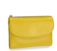 Joyfullygo - Cartera unisex de cuero de guijarro, monedero con tarjetero de crédito, impermeable, soporte para monedas y ranuras para dinero en efectivo, color 5, 5.3×1.1×3.9 inches, Moderno