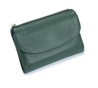 Joyfullygo Wallet, Unisex Pebble Leather Wallet, Genuine Leather Coin Purse, Bifold Leather Coin Purse with Credit Card Holder (A-9)