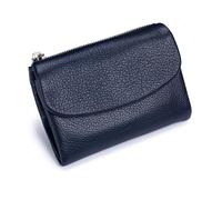Joyfullygo Wallet, Unisex Pebble Leather Wallet, Genuine Leather Coin Purse, Bifold Leather Coin Purse with Credit Card Holder (A-1)