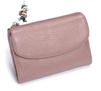 Joyfullygo Wallet, Unisex Pebble Leather Wallet, with Credit Card Holder, Coin Holder & Cash Slots, Soft Small, Waterproof, Large Capacity (T)