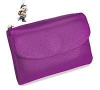 Joyfullygo Wallet, Unisex Pebble Leather Wallet, with Credit Card Holder, Coin Holder & Cash Slots, Soft Small, Waterproof, Large Capacity (G)