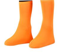 Joygoodta 1 par de Fundas Reutilizables para Zapatos, Fundas para Botas a Prueba de Arena, Protectores de Zapatos elásticos Naranjas de 15 Pulgadas para Hombres y Mujeres al Aire Libre, Desierto, Sen