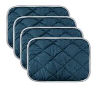 Joygoodta 4 Almohadillas autocalentables para Gatos de 16.0 x 20.0 in, Suaves y acogedoras, Antideslizantes, autocalentables, Lavables para Mascotas, para Interiores y Exteriores, Color Azul, almohad