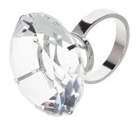 Joygoodta Anillo de diamante de aleación de 2, 36 pulgadas, anillo de diamante de cristal, propuesta romántica, accesorios de boda, adornos para el hogar, recuerdos de fiesta