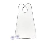 Joygoodta Babero para afeitarse la barba, delantal antiadherente con 2 ventosas, capa de aseo para hombres, babero para barba