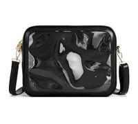 Joygoodta Bag ItA Crossbody/Shoulder Pu Pin Bolsa con correa ajustable Kawaii Black Bag Bags para la fiesta temática de cosplay de anime, 11x8x3 en