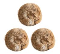 Joygoodta Bolas de Hierba gatera, 3 Piezas de Pelota de Juguete para Gatos de Pieles de Conejo con Silvervine para Jugar en Interiores para liberar energía e instintos de Caza
