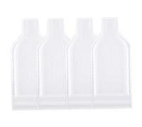 Joygoodta Bolsas para Botellas de Vino con Sello a presión, 4 Unidades, Reutilizables y a Prueba de Fugas, Protector para Botellas de Vino para Viajes, 7, 1 x 18, 9 Pulgadas